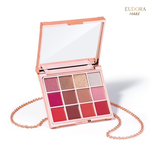 eudora-make-3 Paleta Multifuncional Clutch Metals Rosé Eudora Make 10g