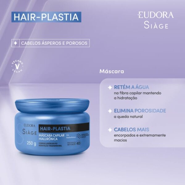 Eudora Siàge Hair-Plastia Máscara Capilar 250g