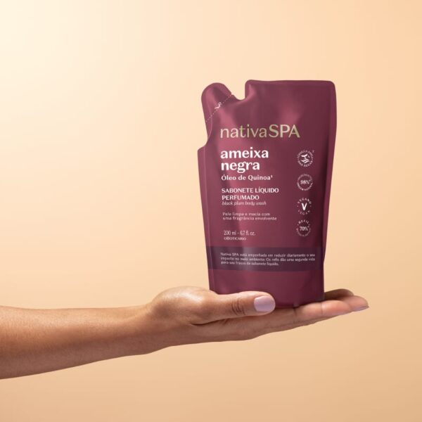 Refil Sabonete Líquido Perfumado Nativa Spa Ameixa Negra 200ml